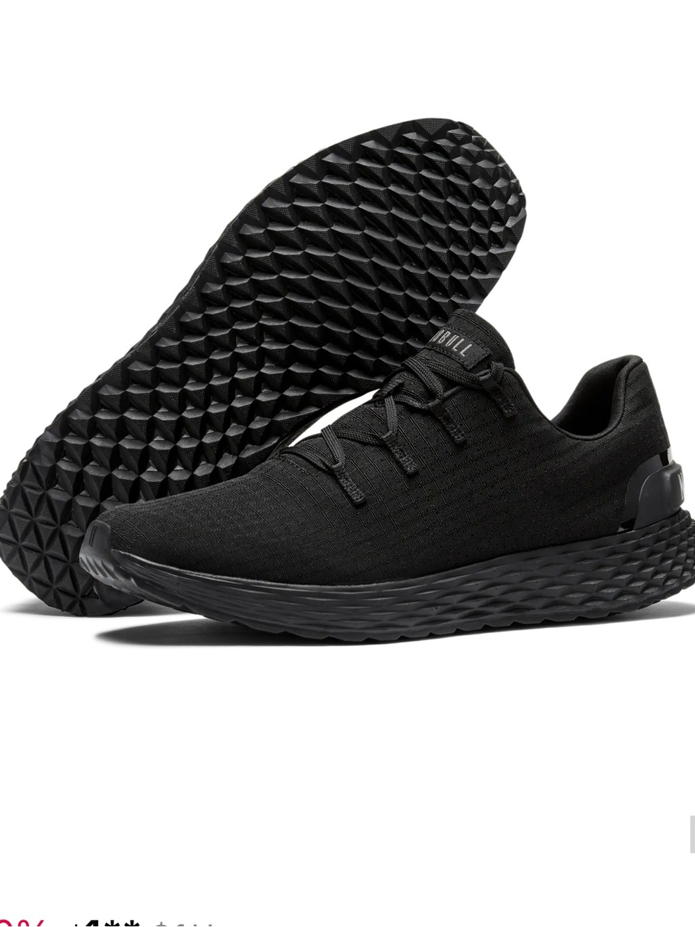 NOBULL Women's Allday 365 Sneaker in Triple Black Women’s SZ 9 worn 1x